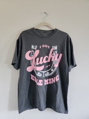 Elle King I Got Lucky 2023 Tour Concert T-Shirt Gray Size Large